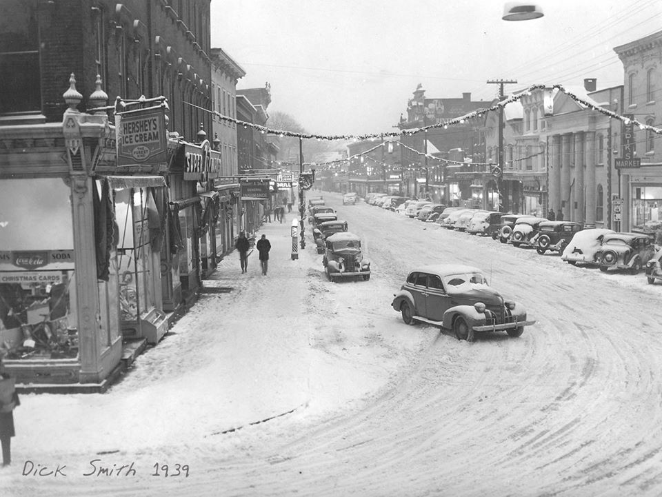 Step into Winter 1939 Main Street Saugerties, Click Photo
